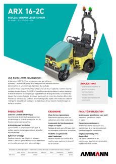 ARX 16-2C StV-T4f Light Tandem Roller Sell Sheet MSS-2799-01-FR_