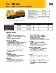 G3520H 60 Hz Erdgas – Datenblatt